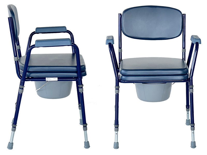 Dynamic Aids Club Blue Toilet Chair With Height Adjustment