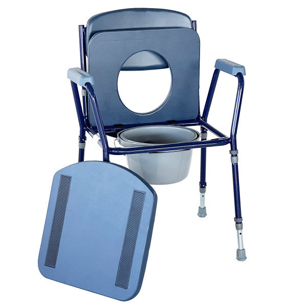 Dynamic Aids Club Blue Toilet Chair With Height Adjustment