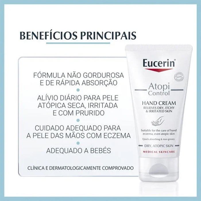 Eucerin AtopiControl Crème Mains 75 ml