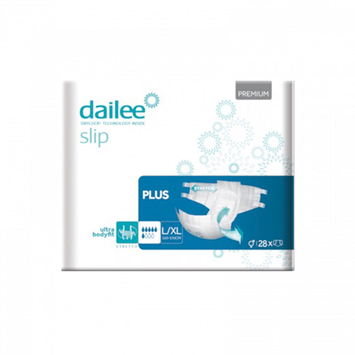 Couche Dailee Slip Premium Maxi Plus - Taille M - Paquet de 28 unités