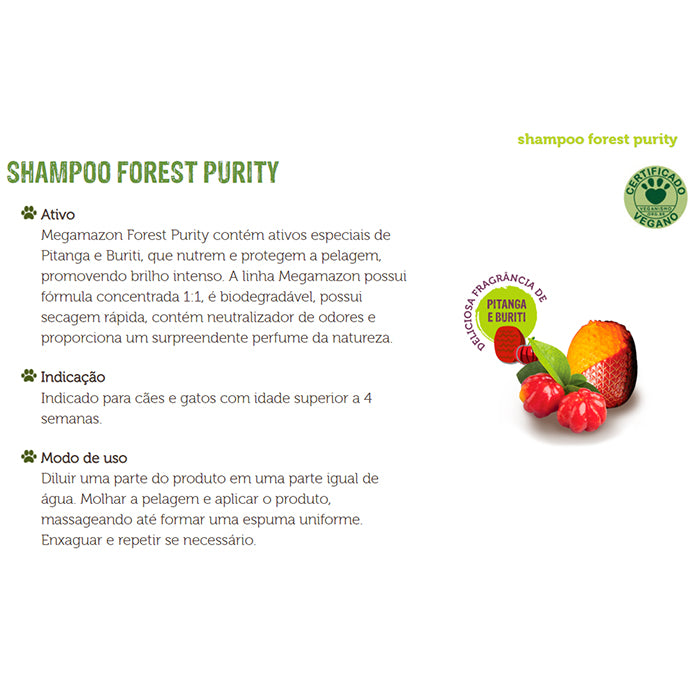 Megamazon Shampoo Pitanga E Buriti