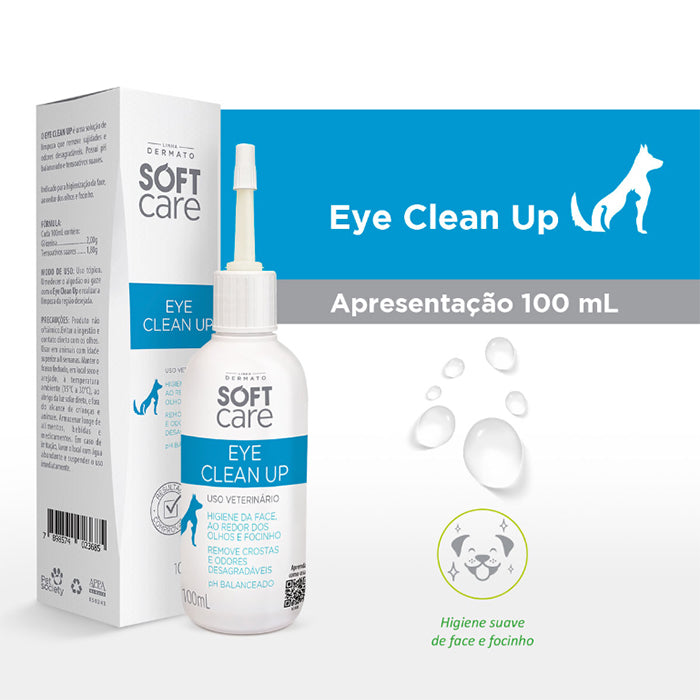 Eye Clean Up é uma solução de limpeza para a regiã