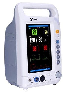 Monitor YK-8000A com ECG SpO2 NIBP e RESP
