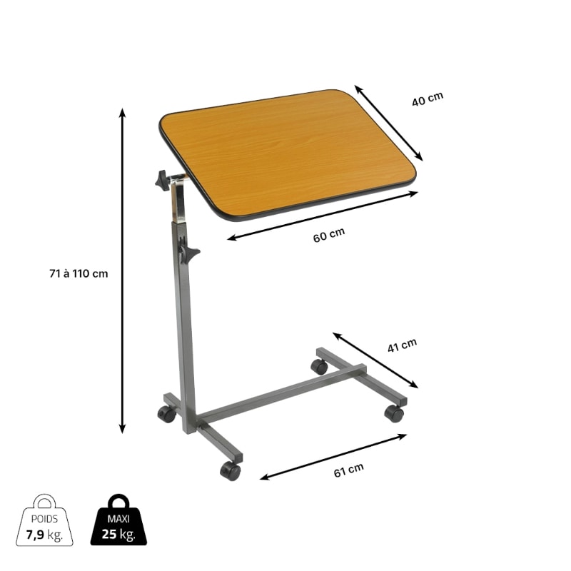 Mesa auxiliar de cama Simplex 823155
