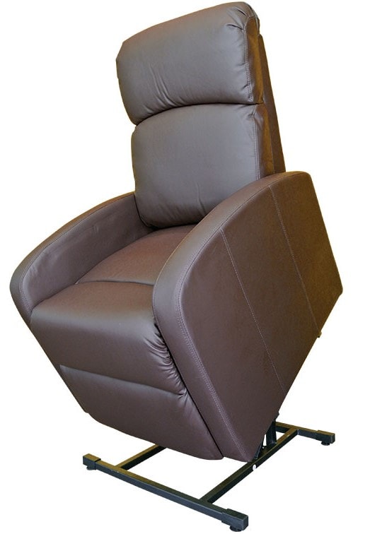 Sofá Relax Elétrico Primo Confort Chocolate com função elevatória para idosos e mobilidade reduzida

