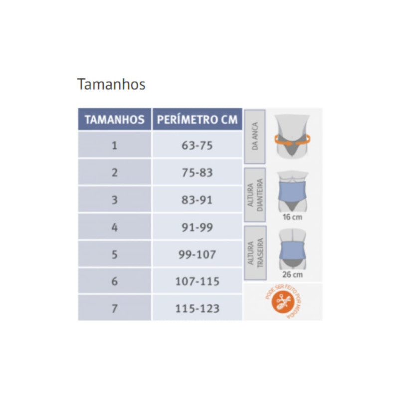Orliman Cinta Elástica Sacrolombar Forte LT300R