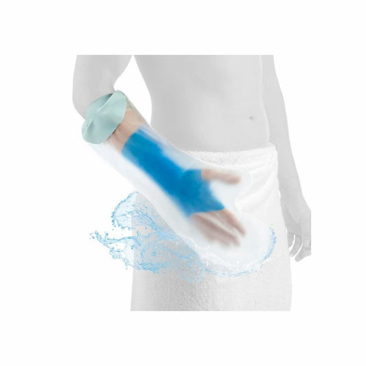 Orliman OSL4350 protetor impermeável reutilizável para gesso, ortótese e ligaduras de braço curto durante o banho