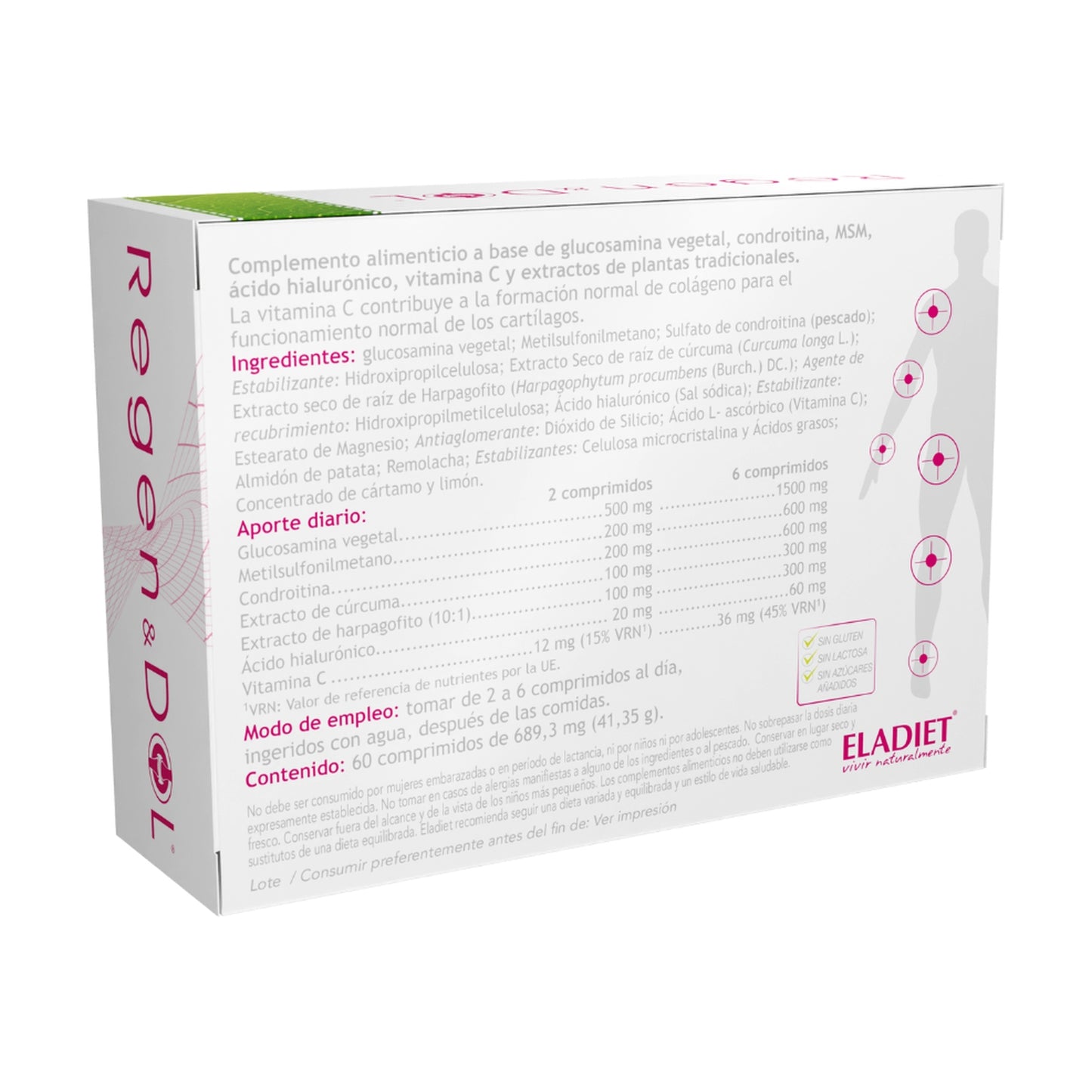 Eladiet Regen & Dol Vegan (30 Comprimidos)